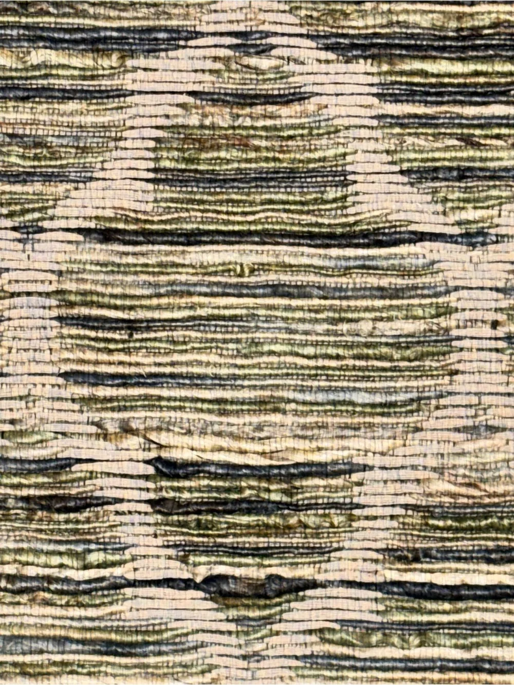 NWT Unbelievable Mats 20x32 Jacquard Jute Accent Rug Olive Green Trellis Mat